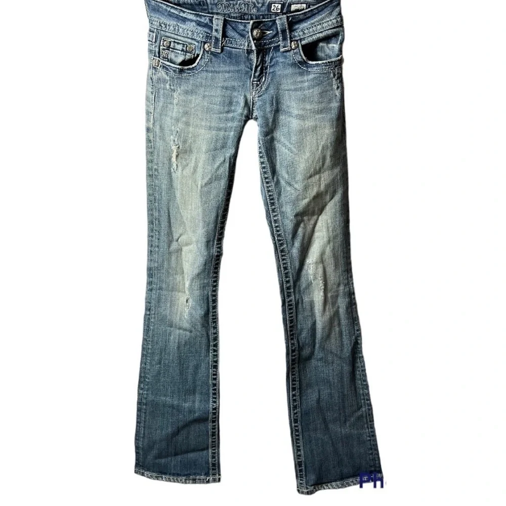 Miss me distressed bootcut jeans